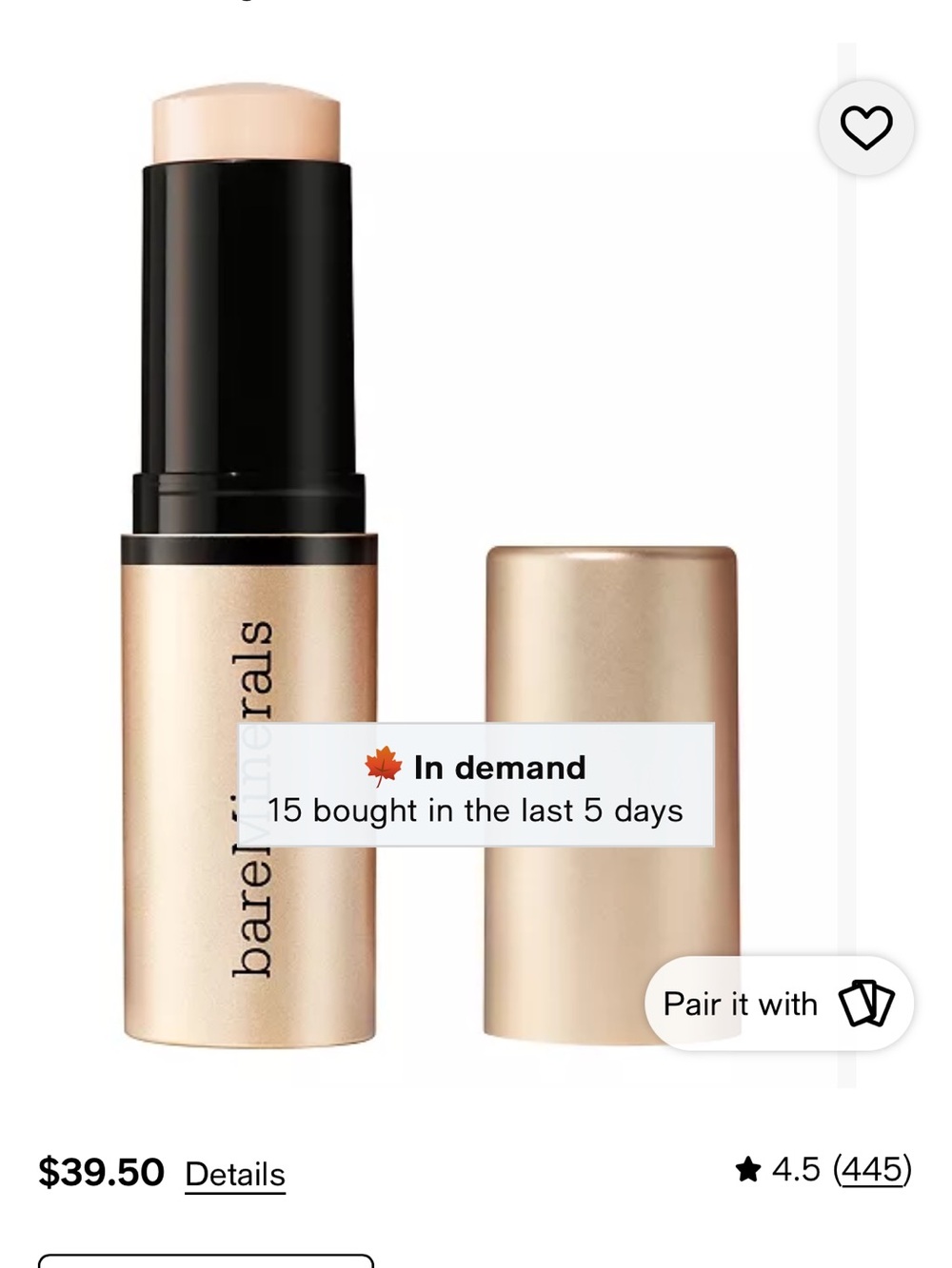 bareMinerals Cream-to-Powder Stick Foundation – Light/Beige